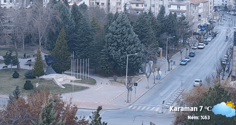 Karaman Türk Dili Parkı Canlı Mobese izle